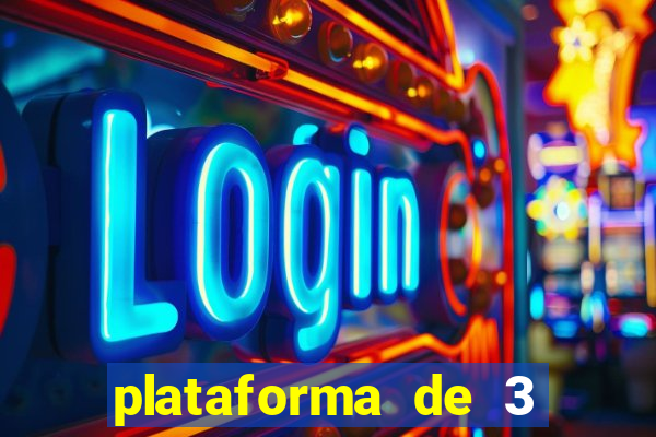 plataforma de 3 reais jogo